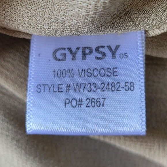 GYPSY 05 // ltd ed flowy viscose olive ombre plunge 2 way peek-a-boo back dress - Picture 11 of 11